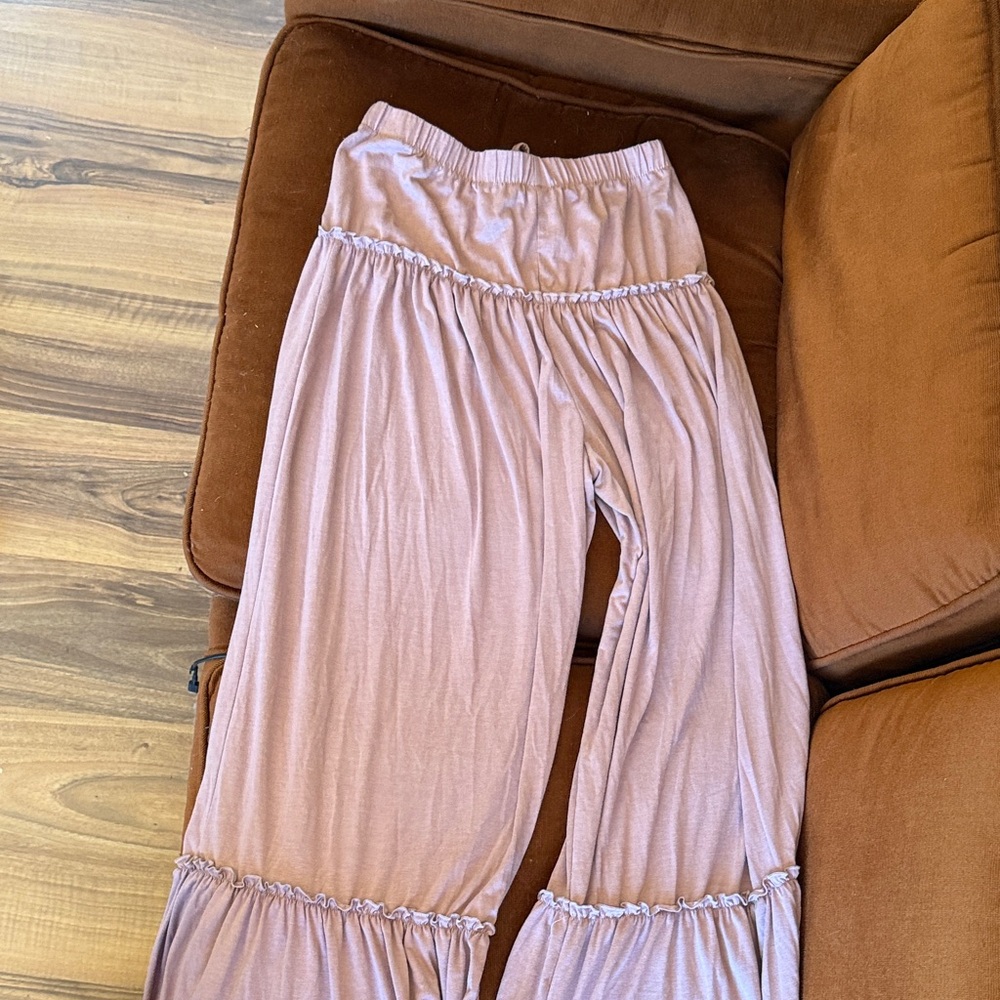 Pink/Purple Ruffled Pants - Picture 2 of 5
